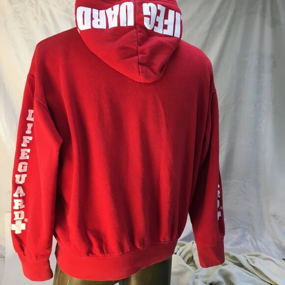 Lifeguard Hoodie Officially Licensed Popular Mens Med Red Fort Lauderdale - Picture 11 of 16